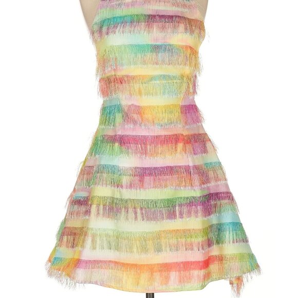 NWT Cult Gaia Rainbow Shannon Cocktail Dress 👗 - Picture 6 of 6